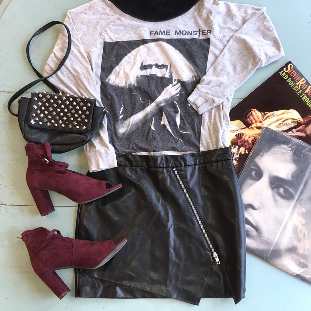 Lady Gaga Fame Monster Crop Top Sweat Shirt